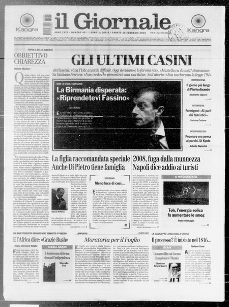 Il giornale : quotidiano del mattino